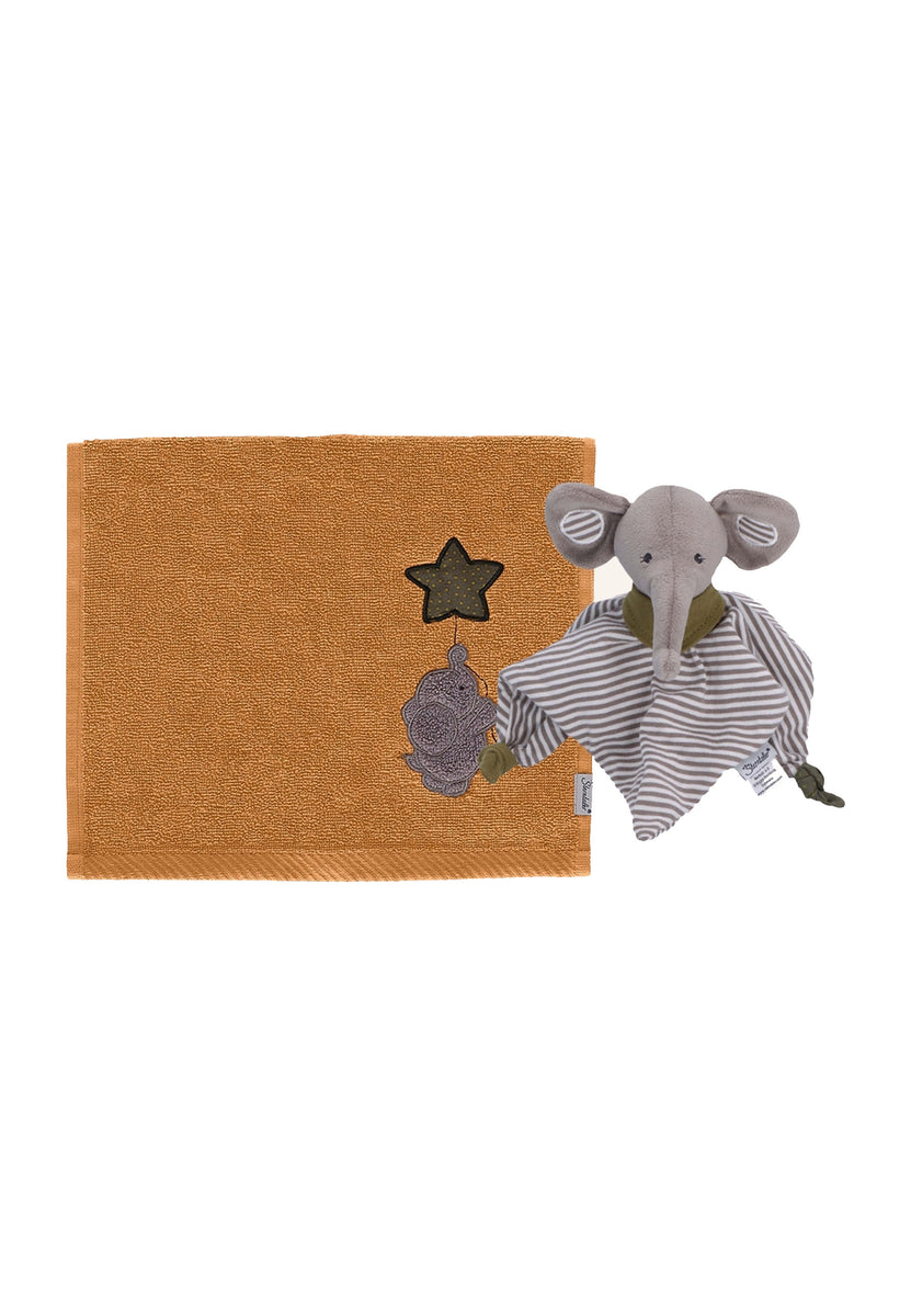 Geschenk-Set Elefant Eddy in Grau und Rost ⭐️
