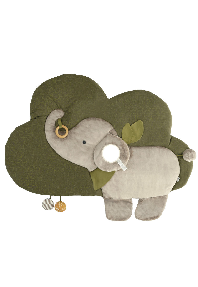 Krabbeldecke Motiv Wolke mit Elefant Grau ⭐️ Eddy