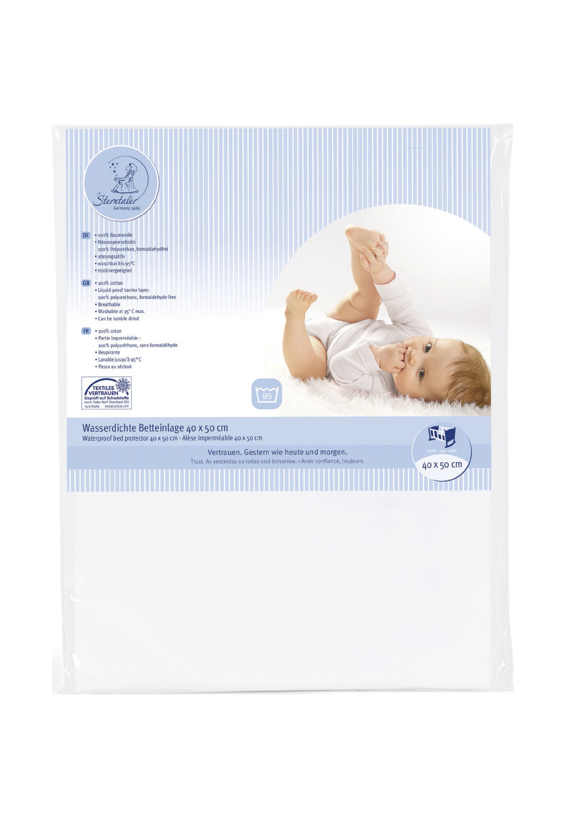 größentabelle sterntaler handschuhe Wasserdichte Betteinlage Größe 50 x 70 cm, weiß ☆