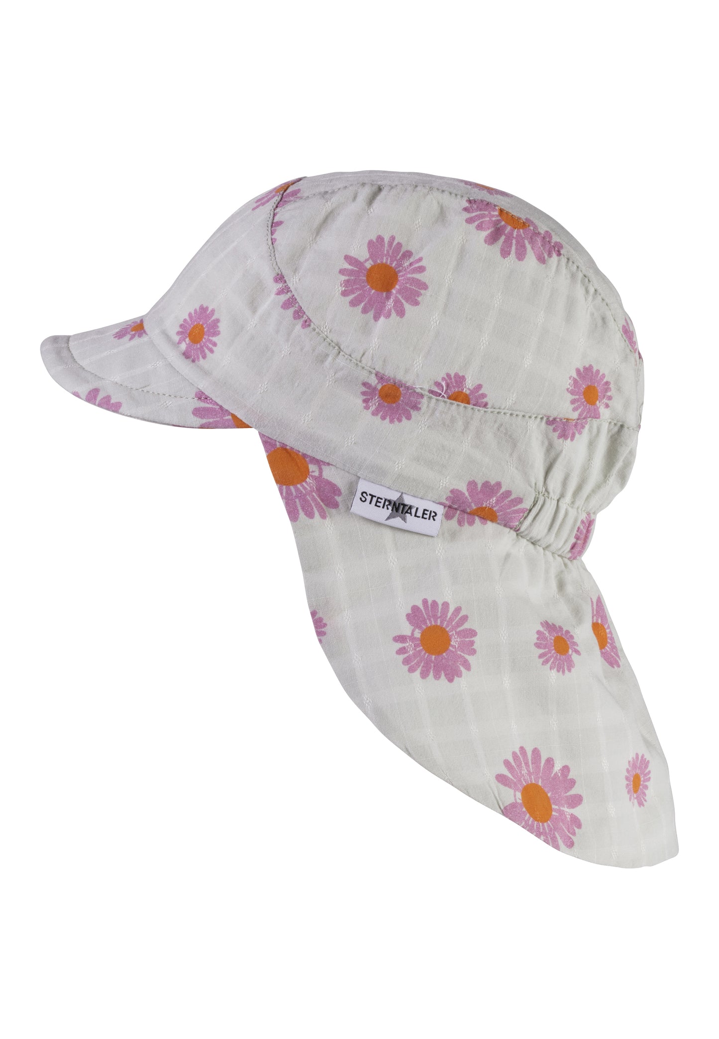 Schirmmütze mit Nackenschutz Blume