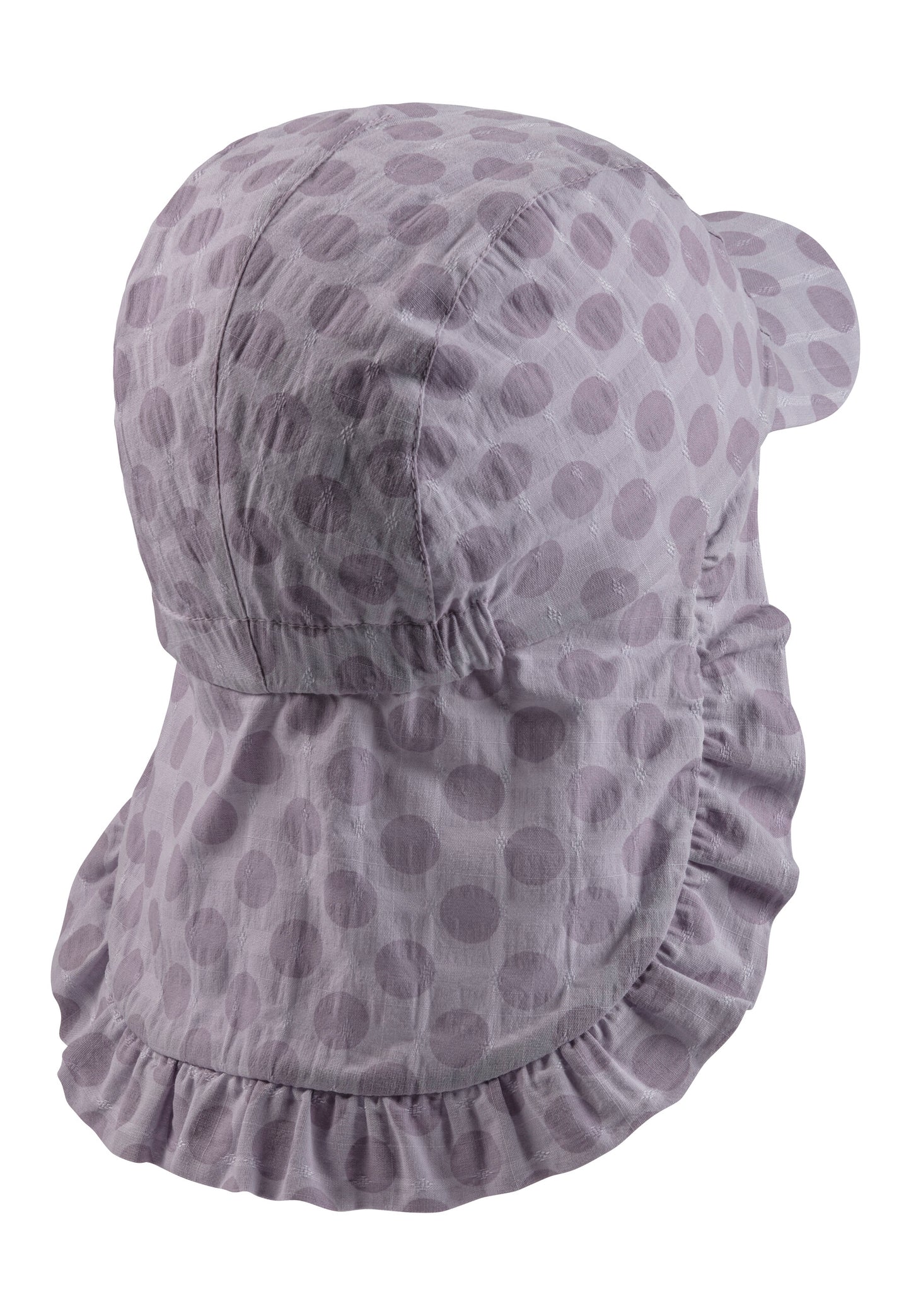 Hat with visor and neckflap