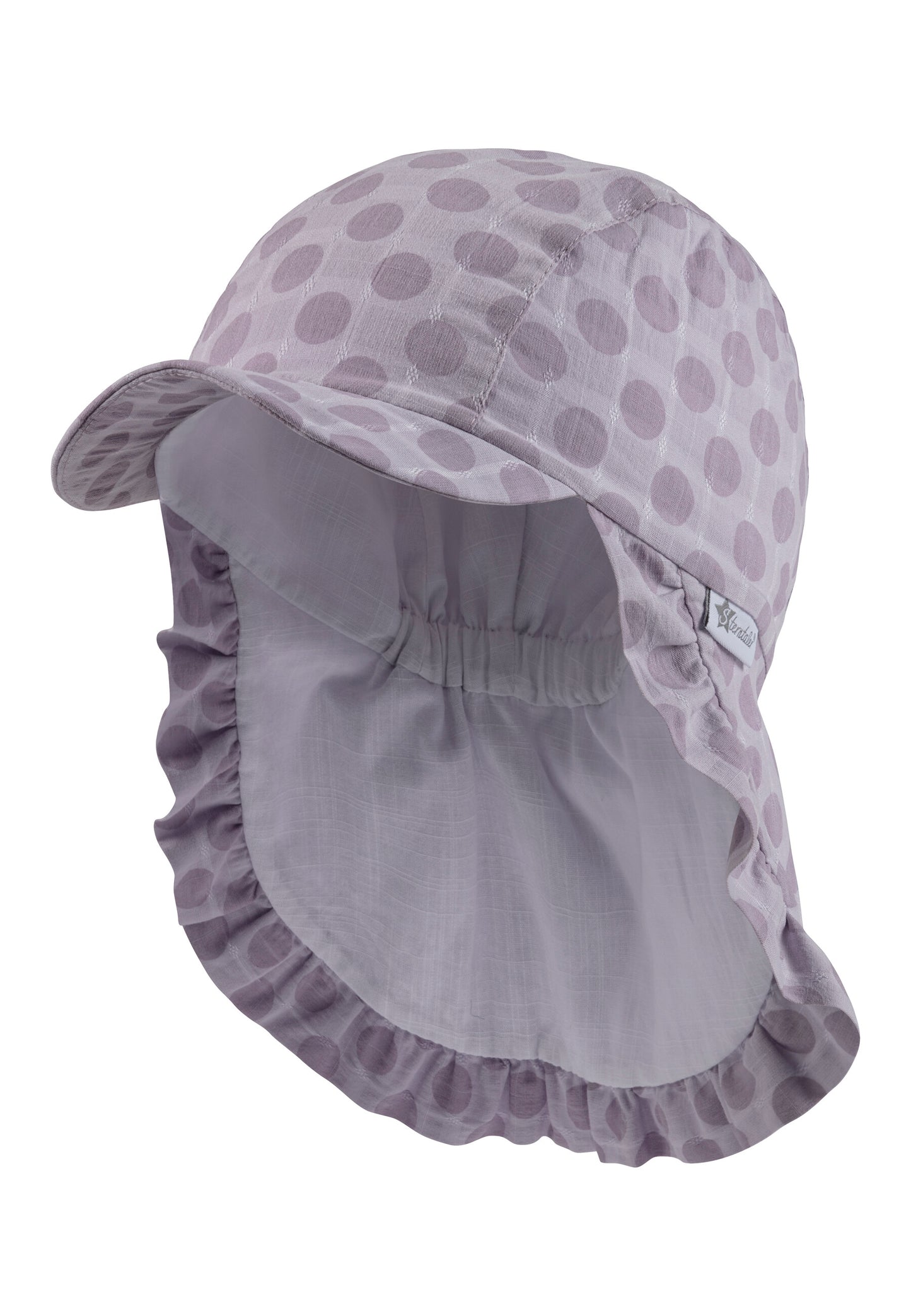 Hat with visor and neckflap