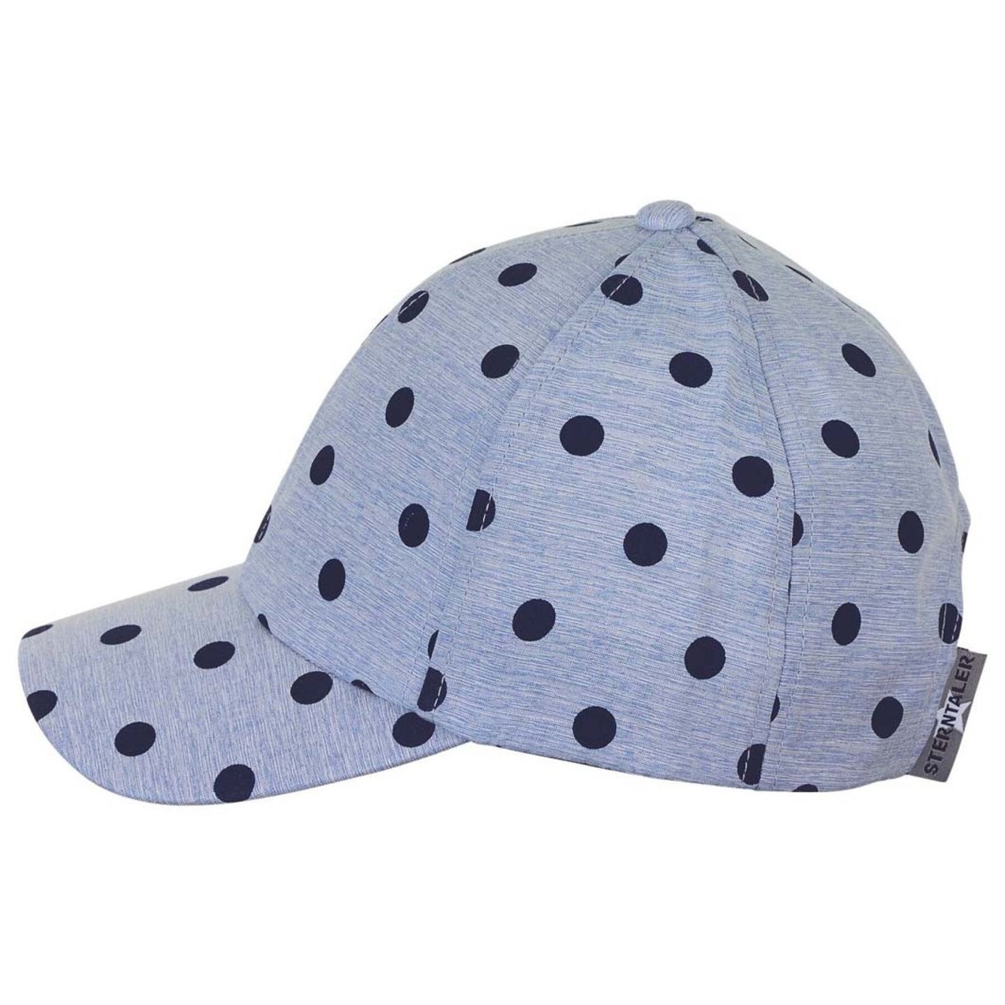 Casquette à pois bl.