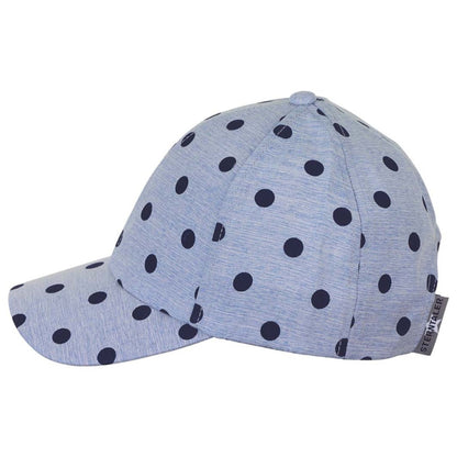 Casquette à pois bl.