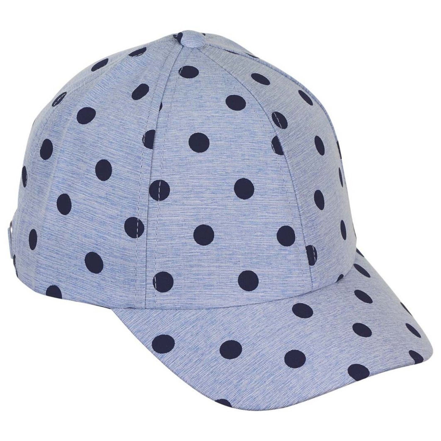 Casquette à pois bl.