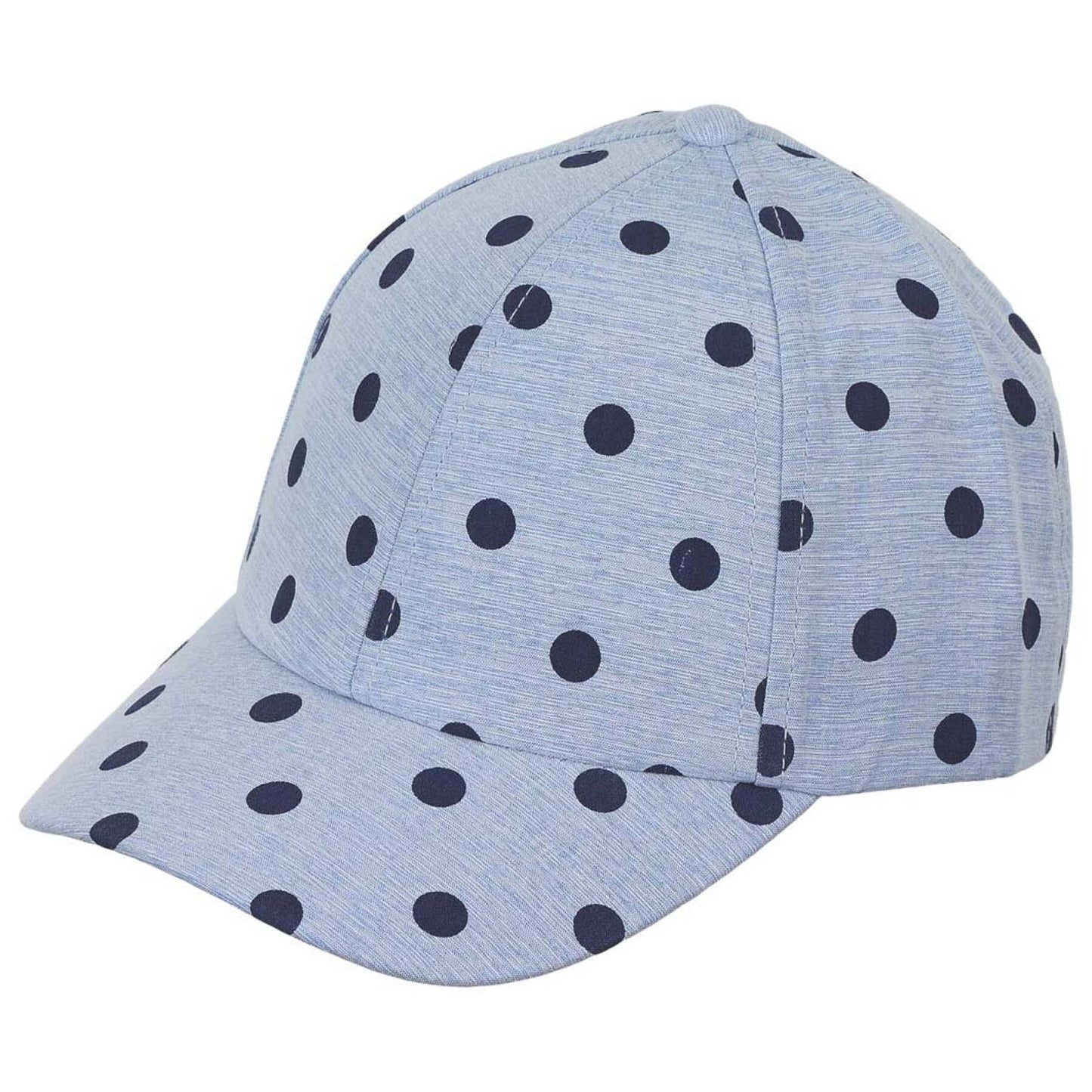 Casquette à pois bl.