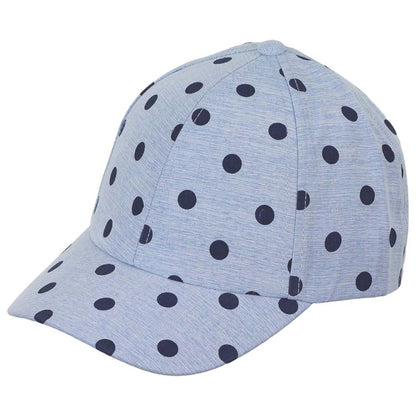 Casquette à pois bl.