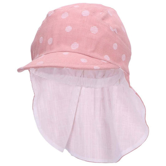 Hat with visor and neckflap