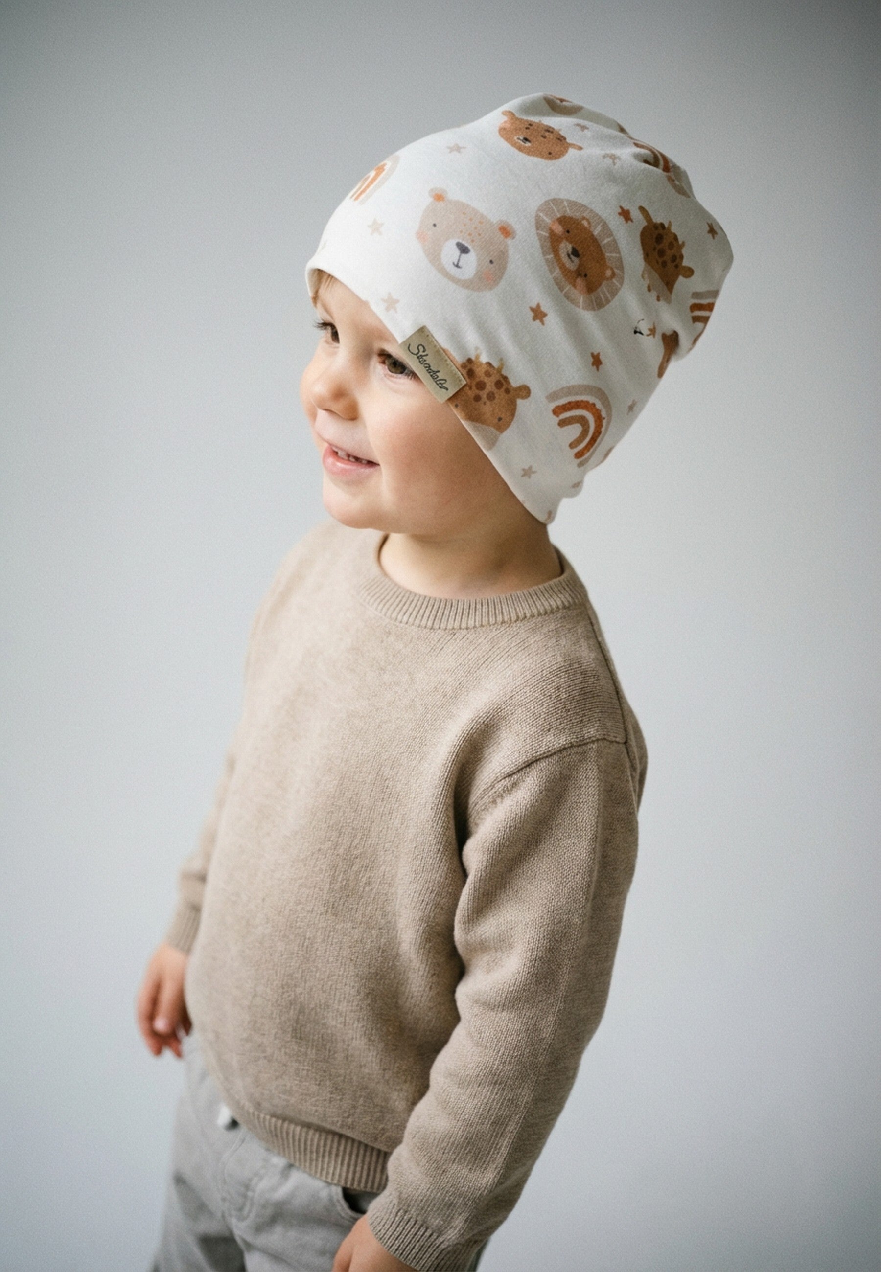 größentabelle sterntaler handschuhe Beanie Tiergesicht UV Schutz tragbar aus Jersey ☆