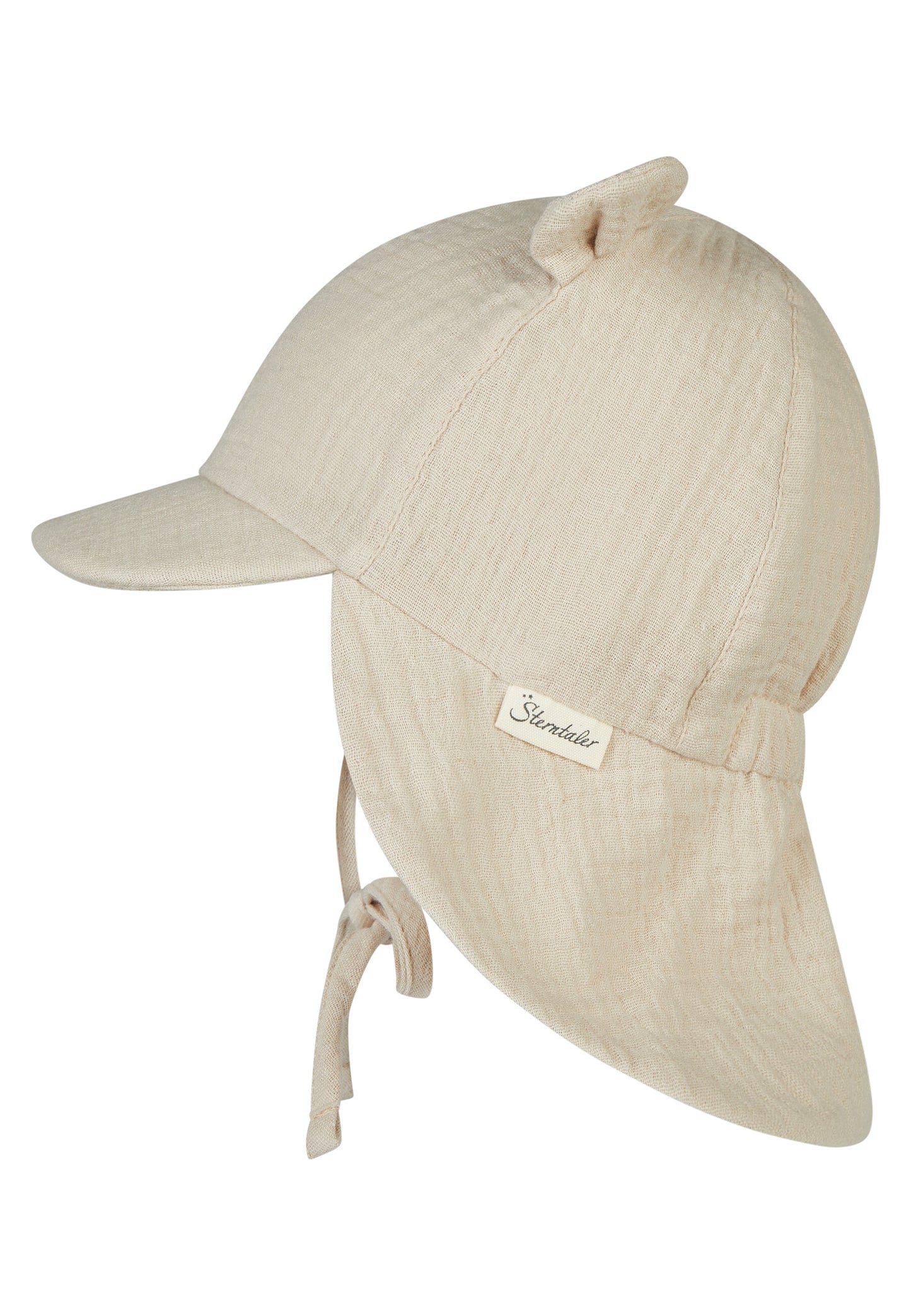 Hat with visor and neckflap