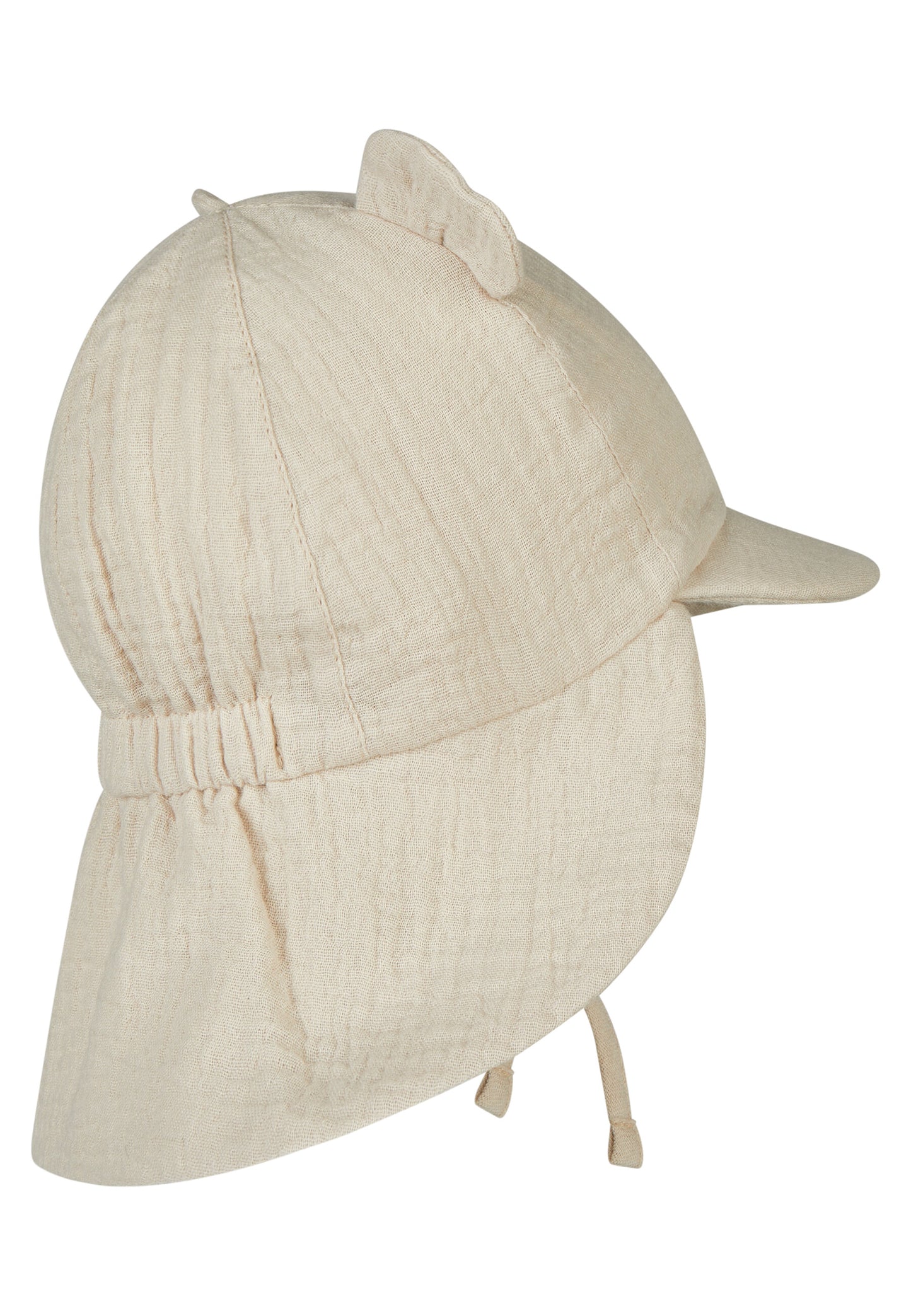 Hat with visor and neckflap