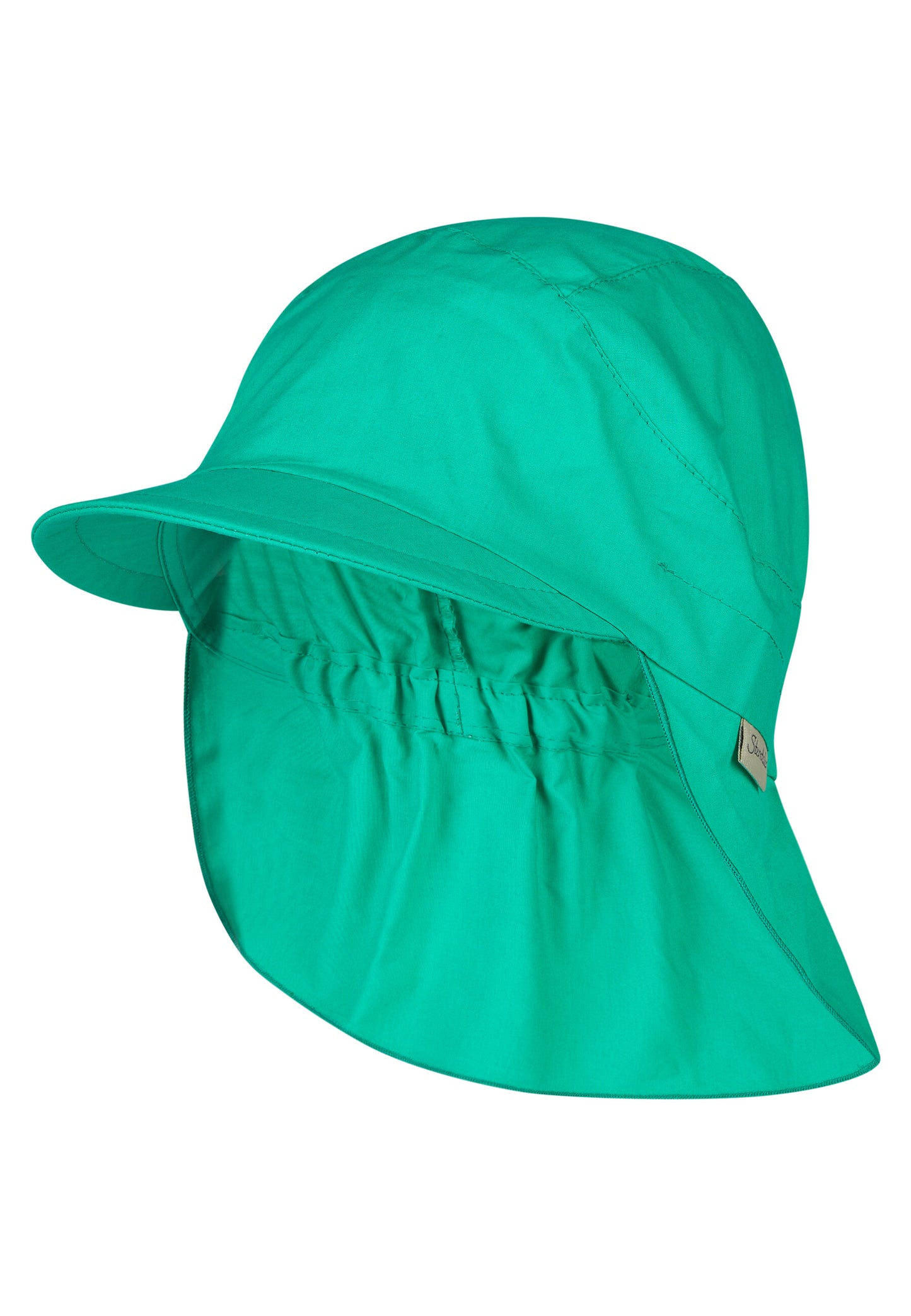 Hat with visor and neckflap