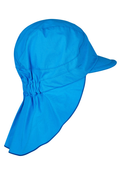 Hat with visor and neckflap