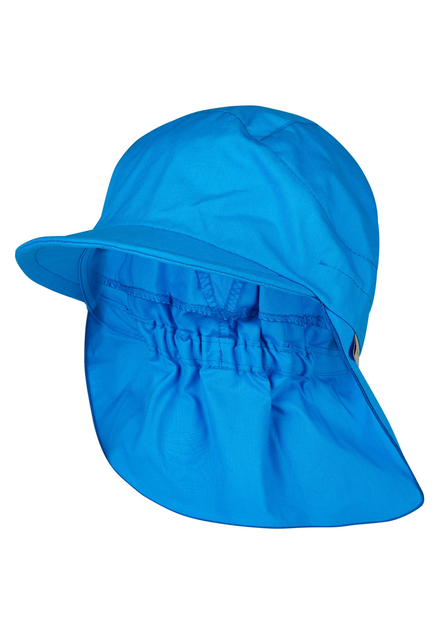 Hat with visor and neckflap