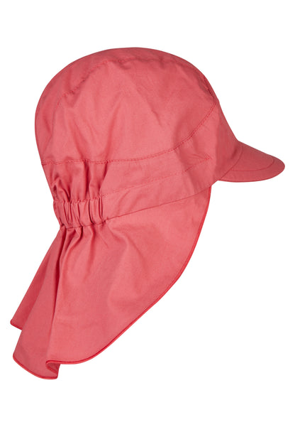 Hat with visor and neckflap