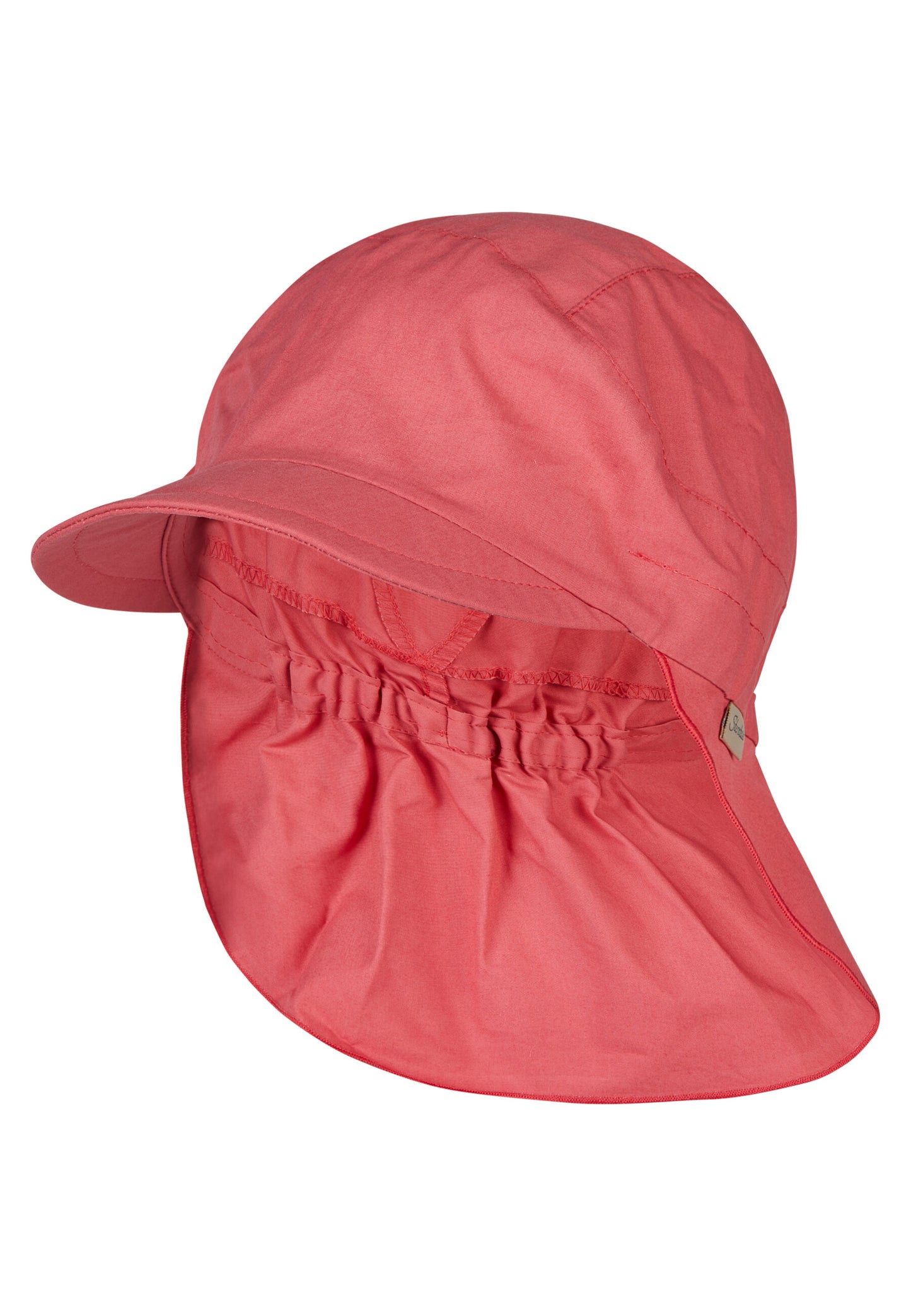 Hat with visor and neckflap
