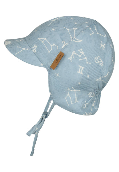 Cappello con visiera e protezione per il collo