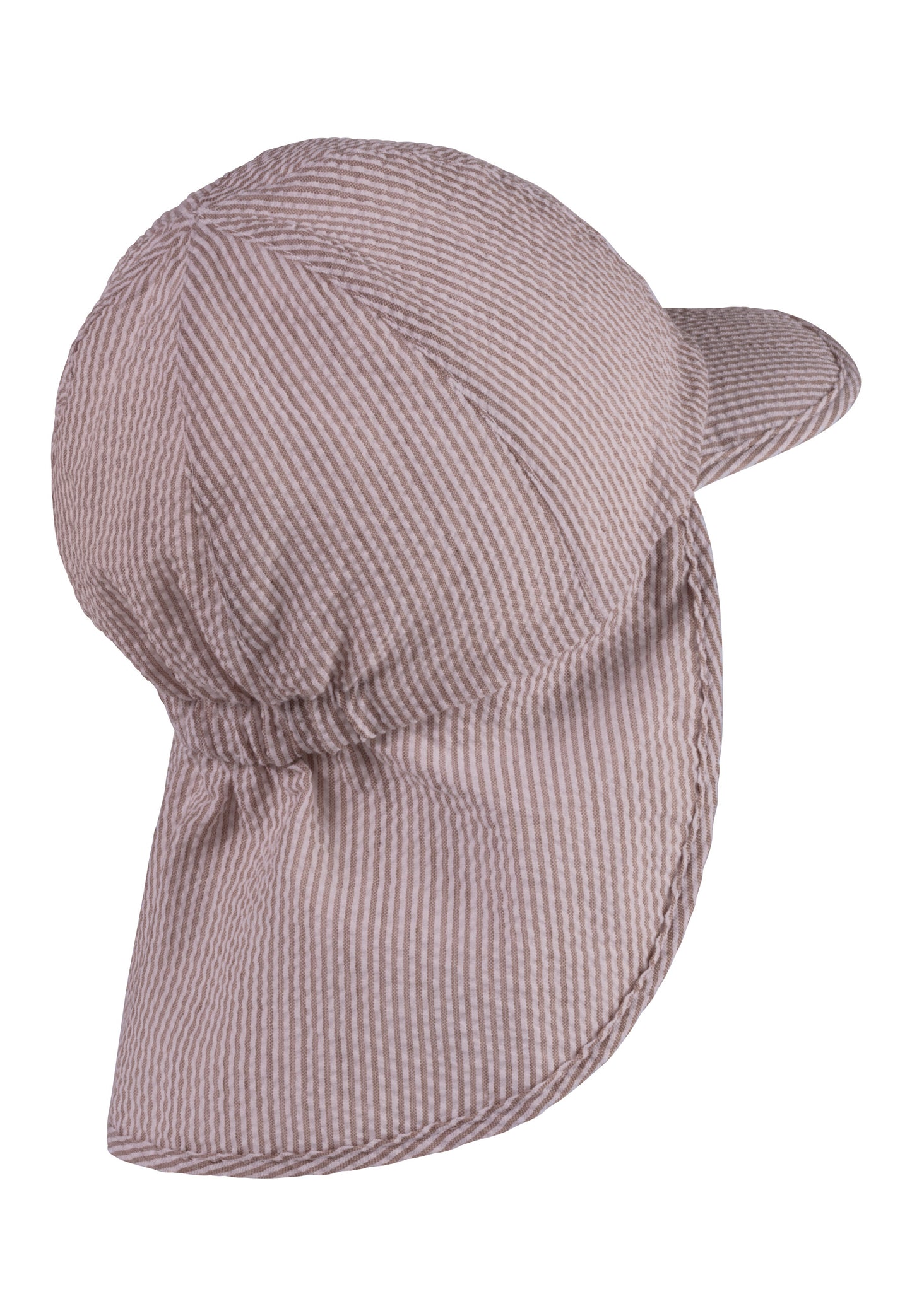 Hat with visor and neckflap