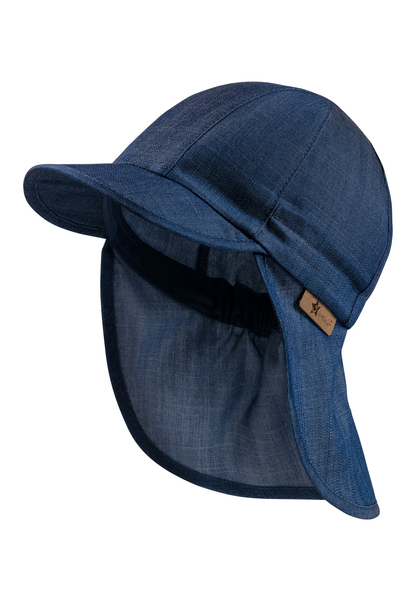 Hat with visor and neckflap