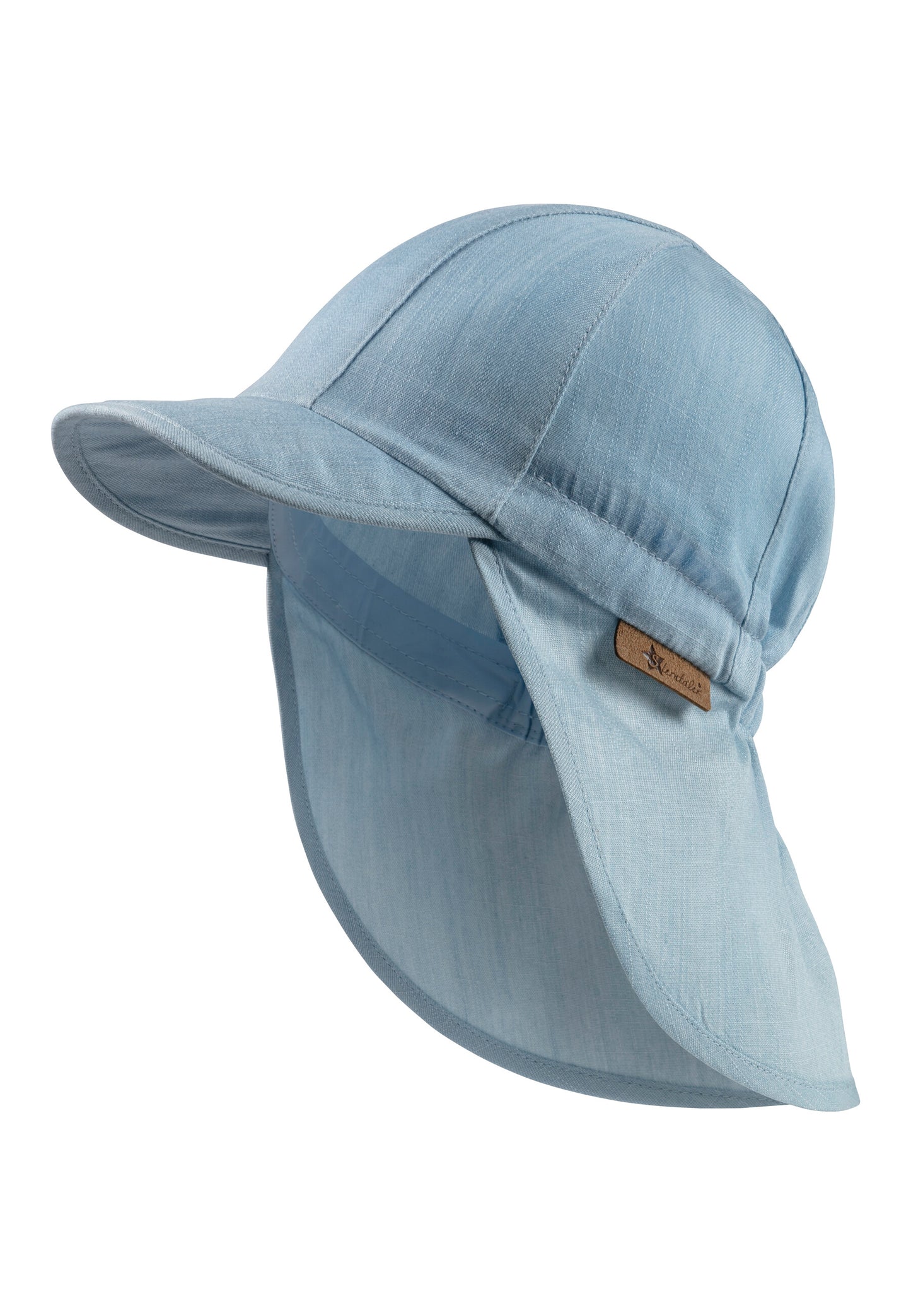 Hat with visor and neckflap