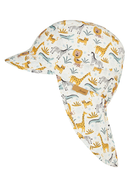 Cappello con visiera e protezione per il collo