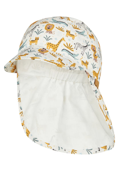 Cappello con visiera e protezione per il collo