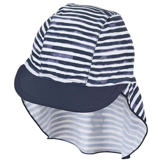 Hat with visor and neckflap