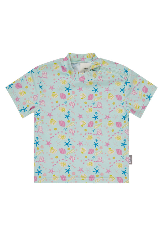 Short-sleeved bathing shirt