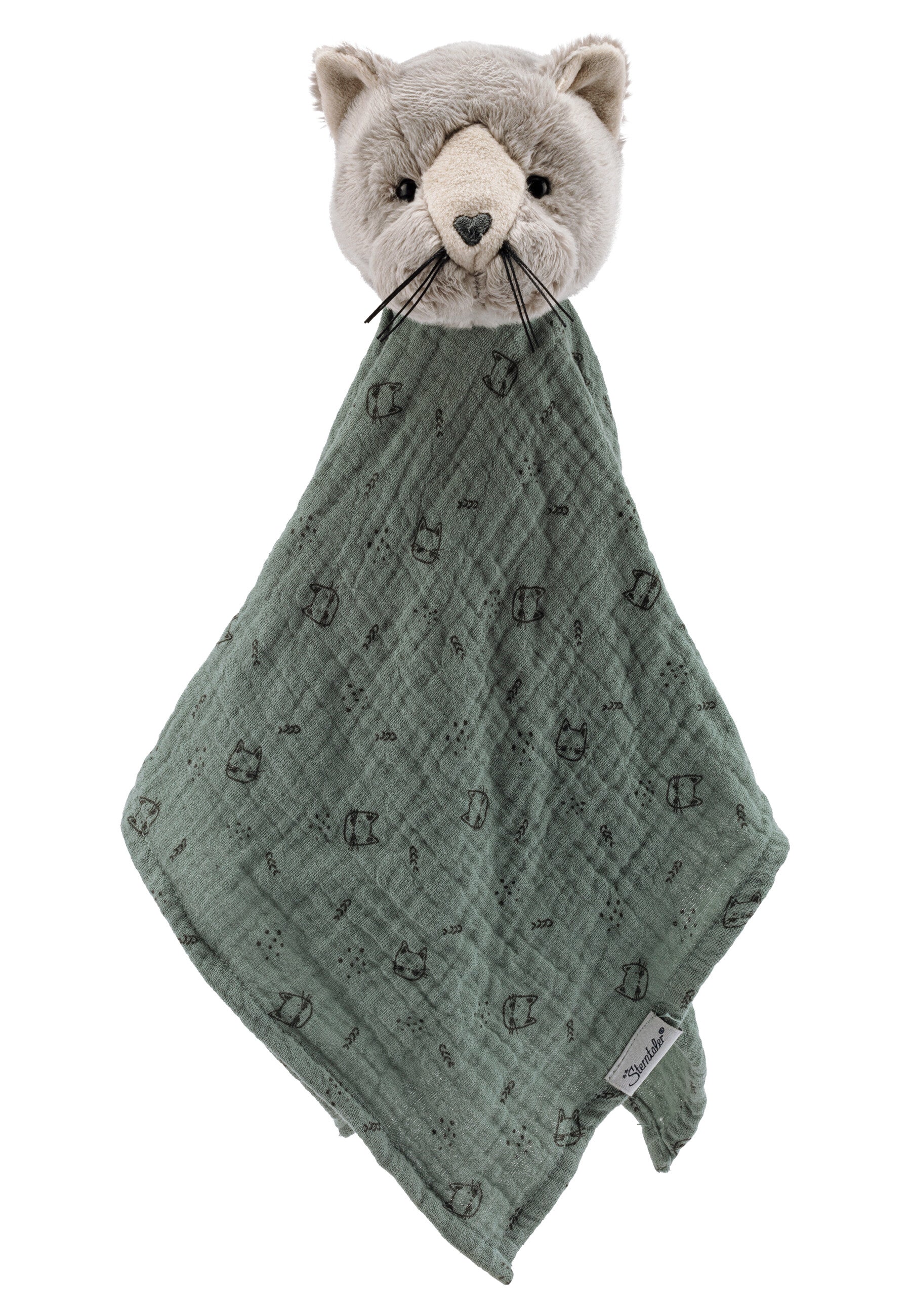 max und lilly schlafsack Schmusetuch Katze Lilly in grau, 34cm