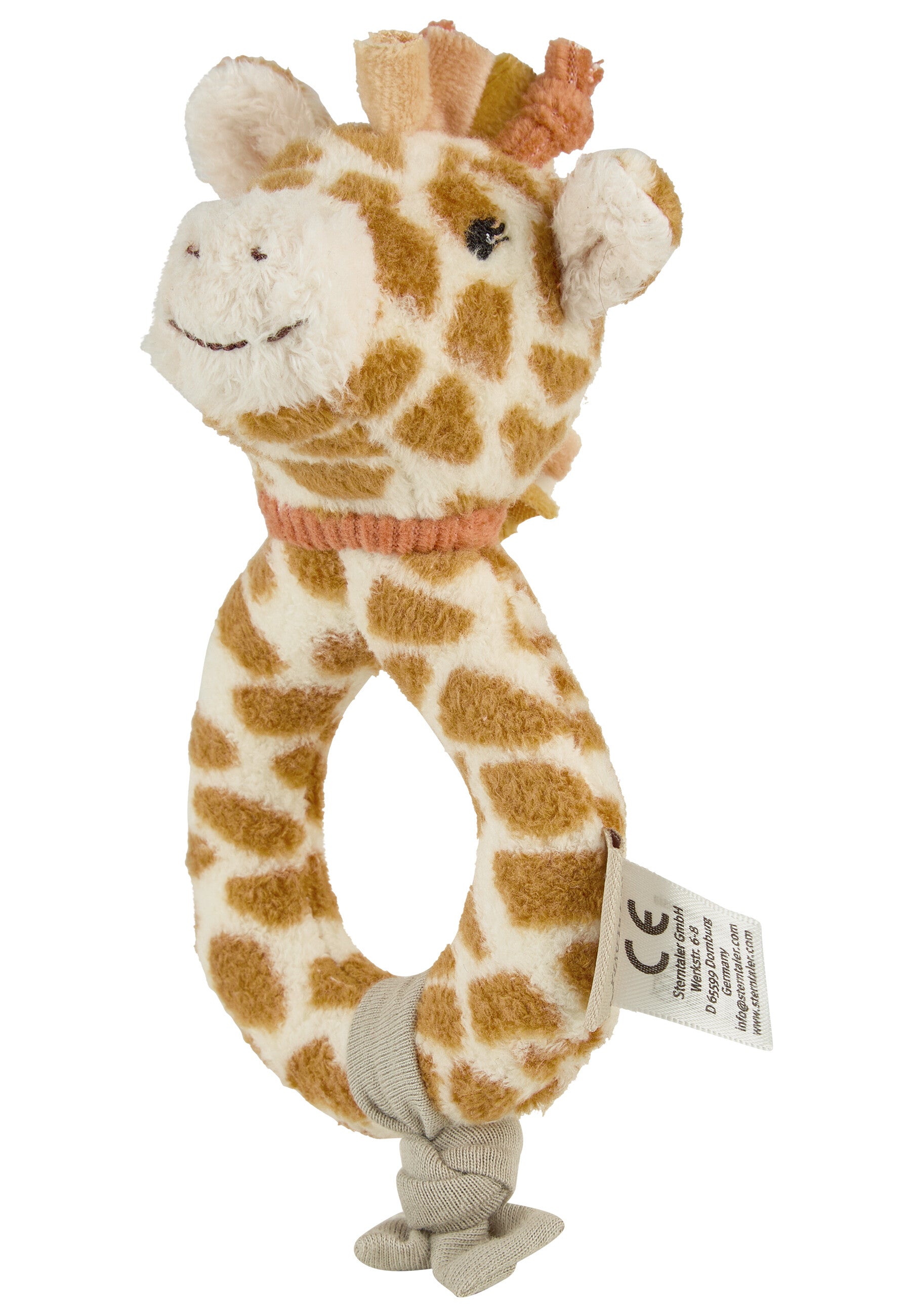 ernstings family größentabelle handschuhe Greifling Giraffe Kaya mit integrierter Rassel ☆