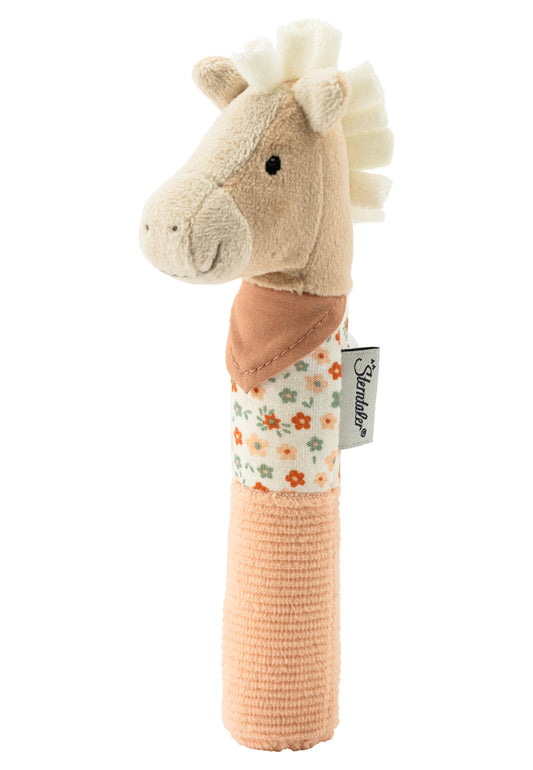 Teething ring with handle