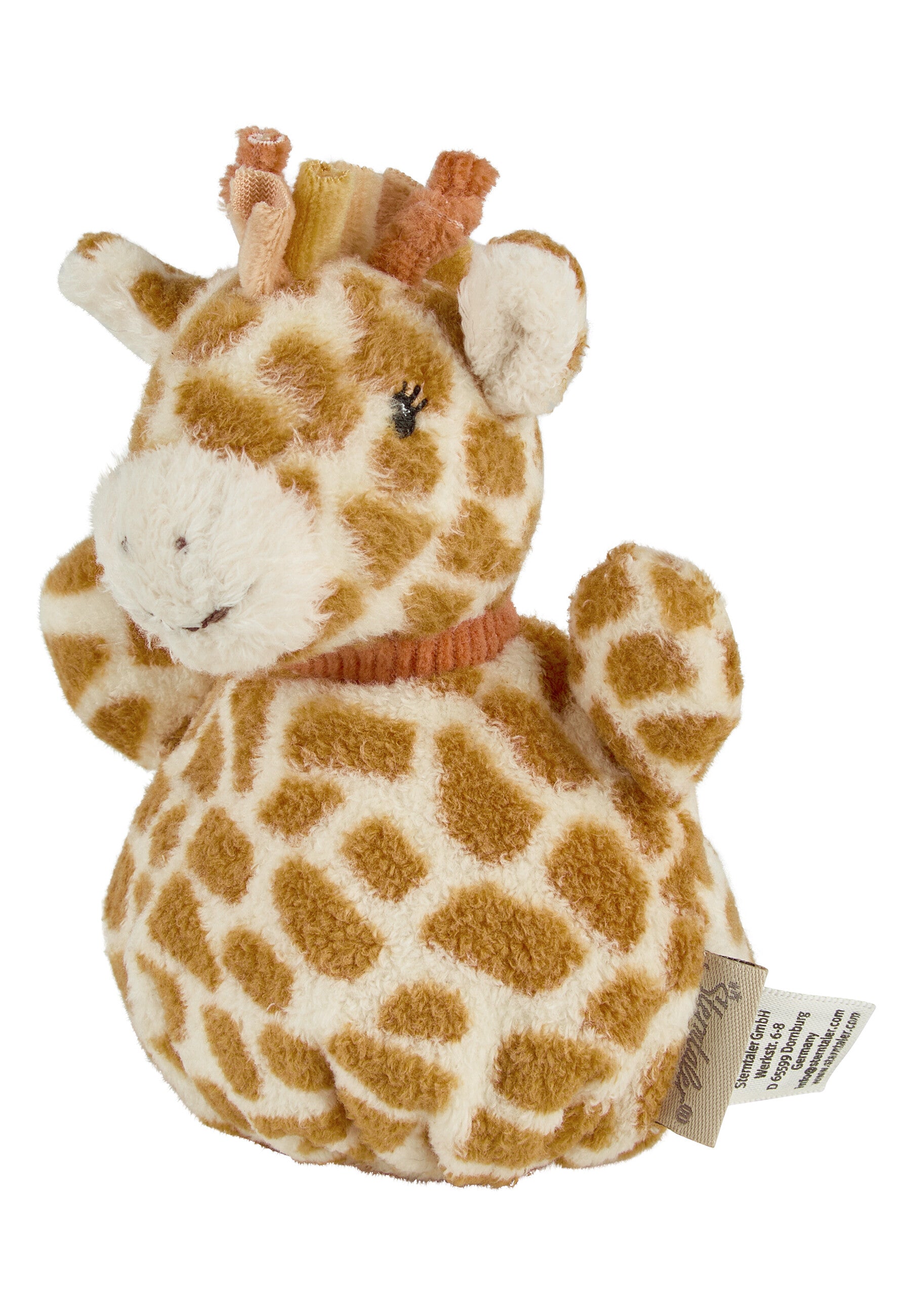 Knuddelsäckchen Giraffe Kaya mit Rassel und Knisterpapier ☆