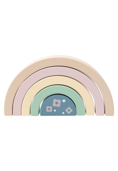 Blocs de construction en bois arc-en-ciel