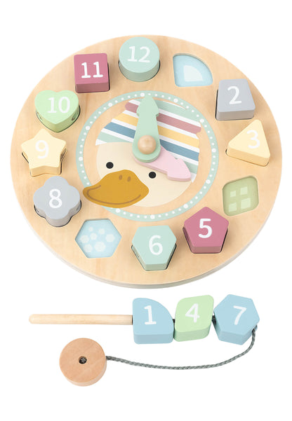 Lernuhr Holz