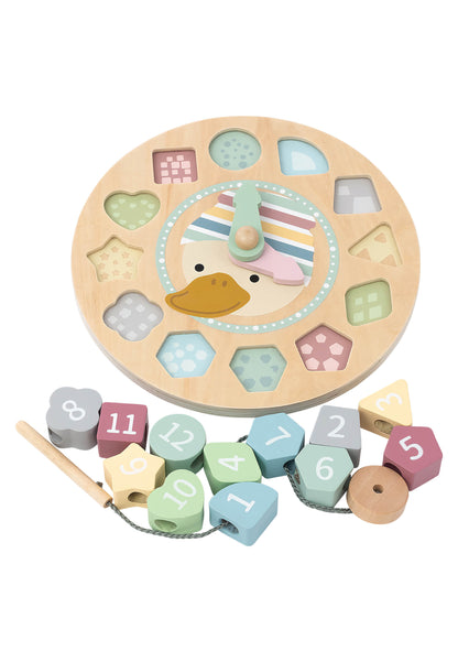 Lernuhr Holz