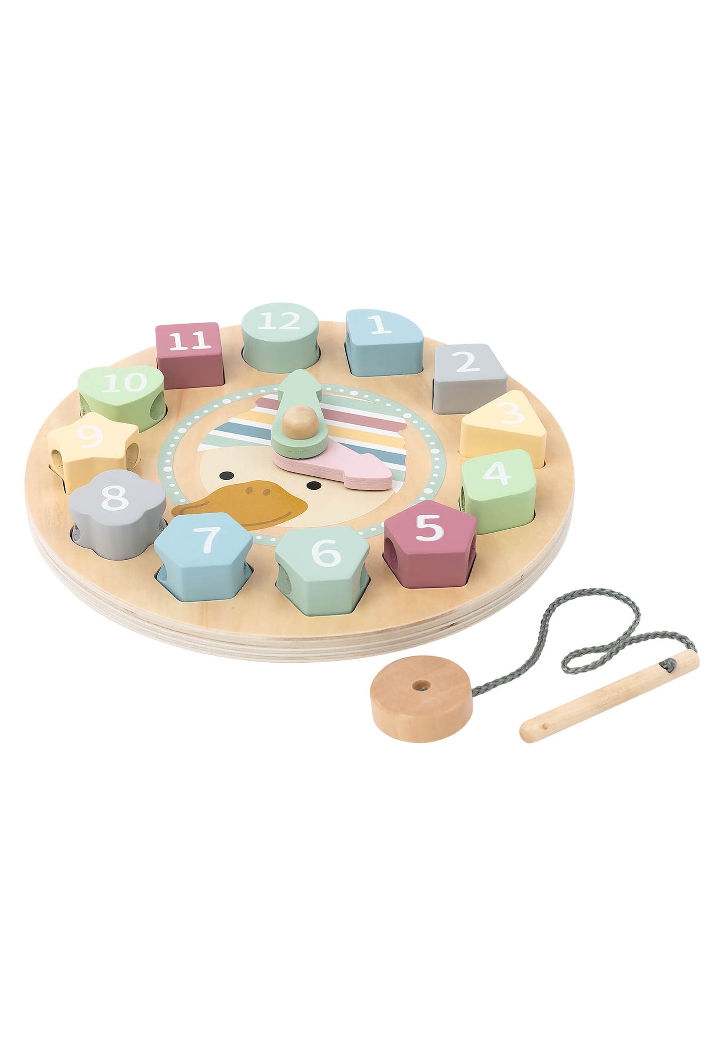 Lernuhr Holz