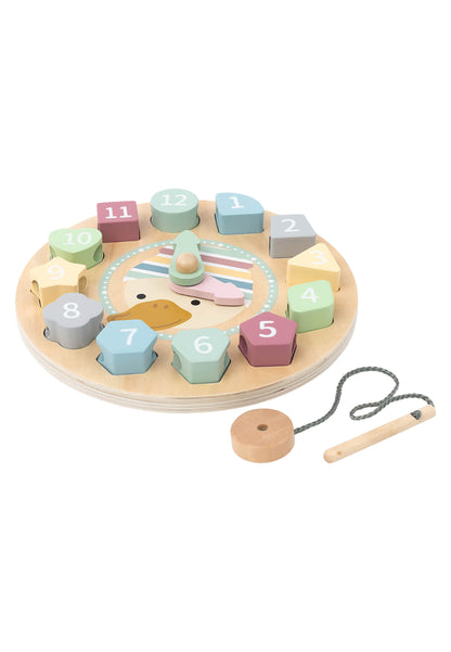 Lernuhr Holz