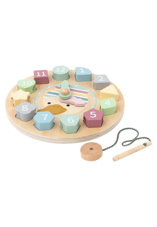 Lernuhr Holz