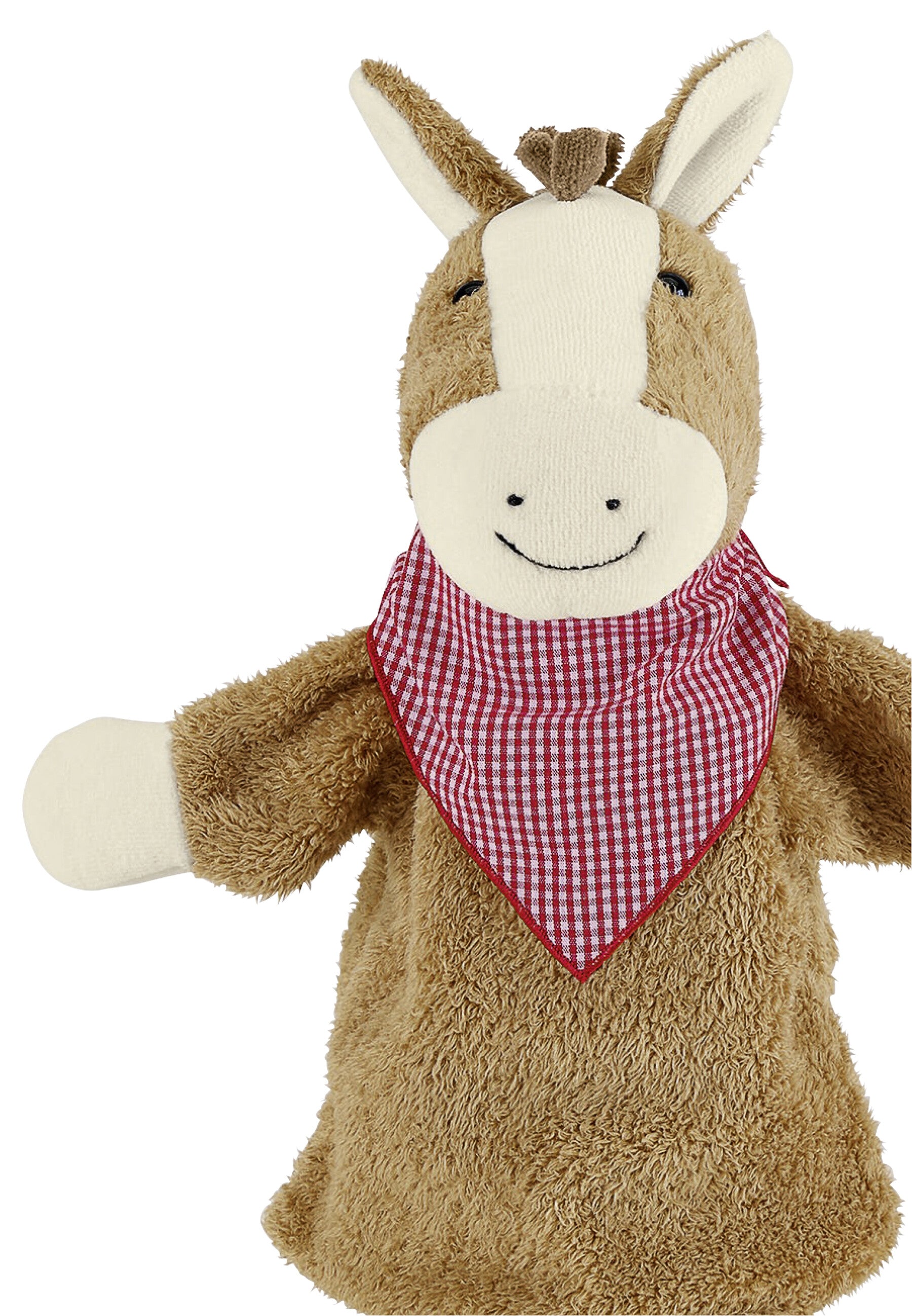 Handpuppe Pferd braun, 31 cm fürs Kasperletheater ☆