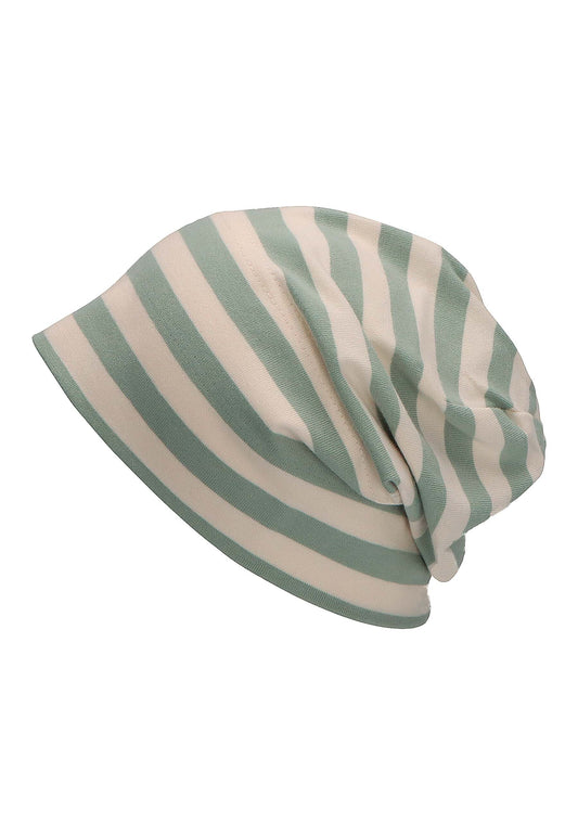 GOTS Slouch-Beanie Ringel