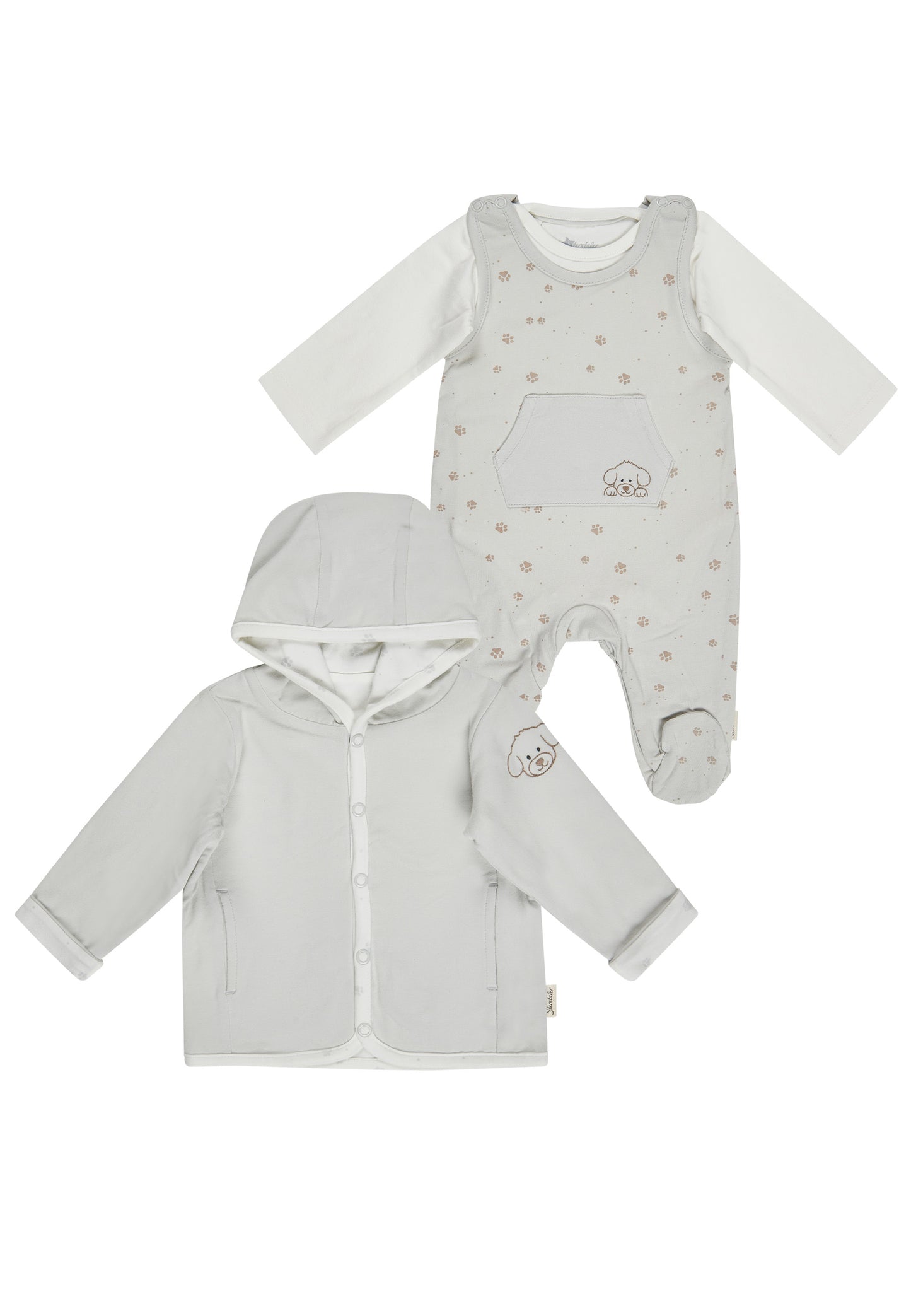 Set Babyjacke und Strampler
