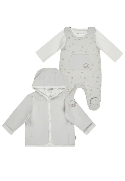 Set Babyjacke und Strampler