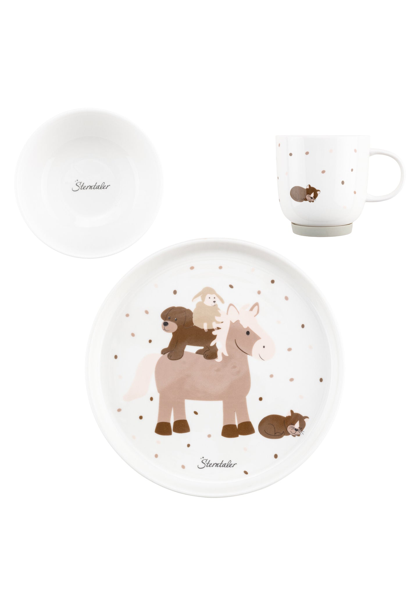 Servies van porselein Op de boederij ☆