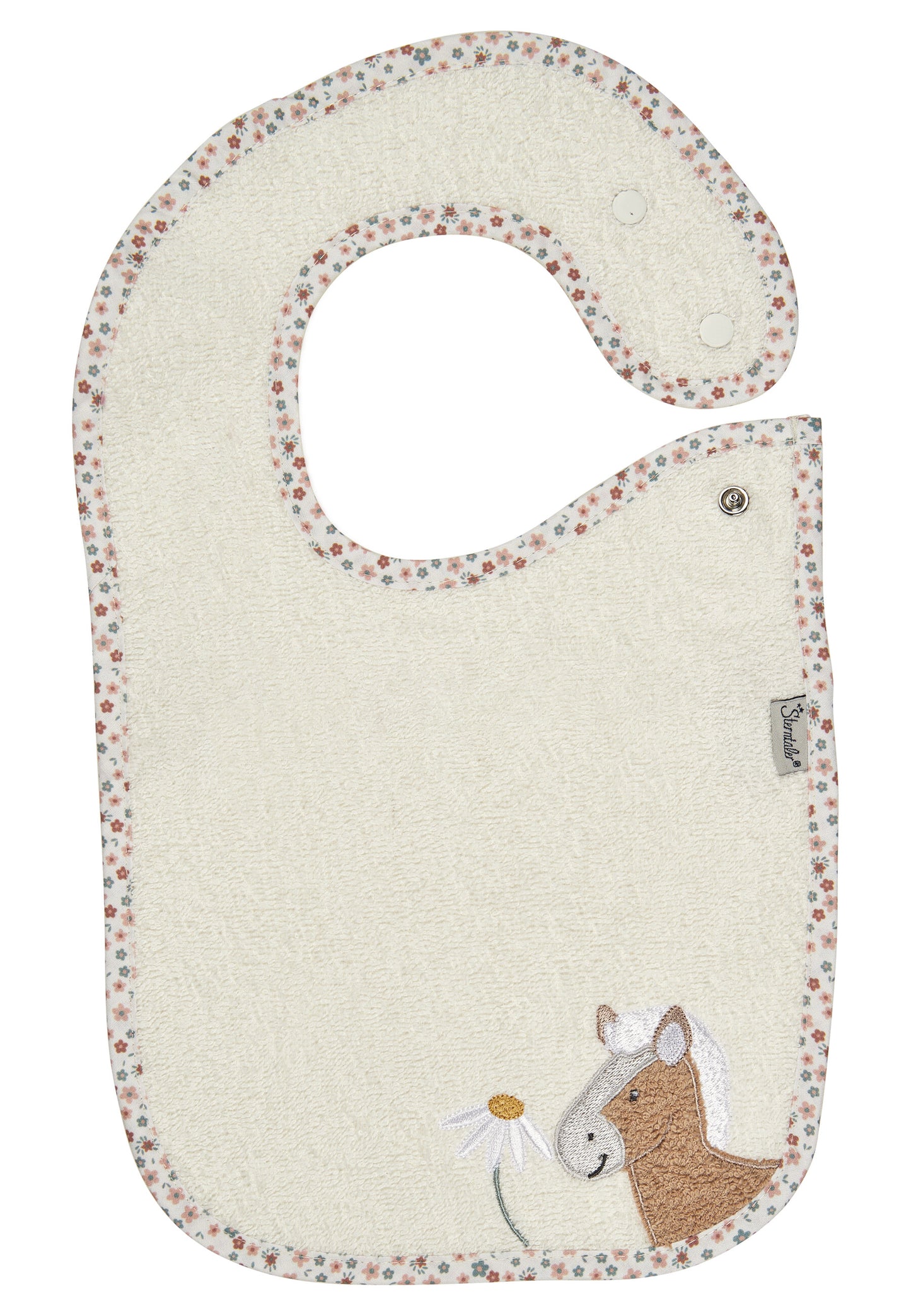 Babero con botón a presión