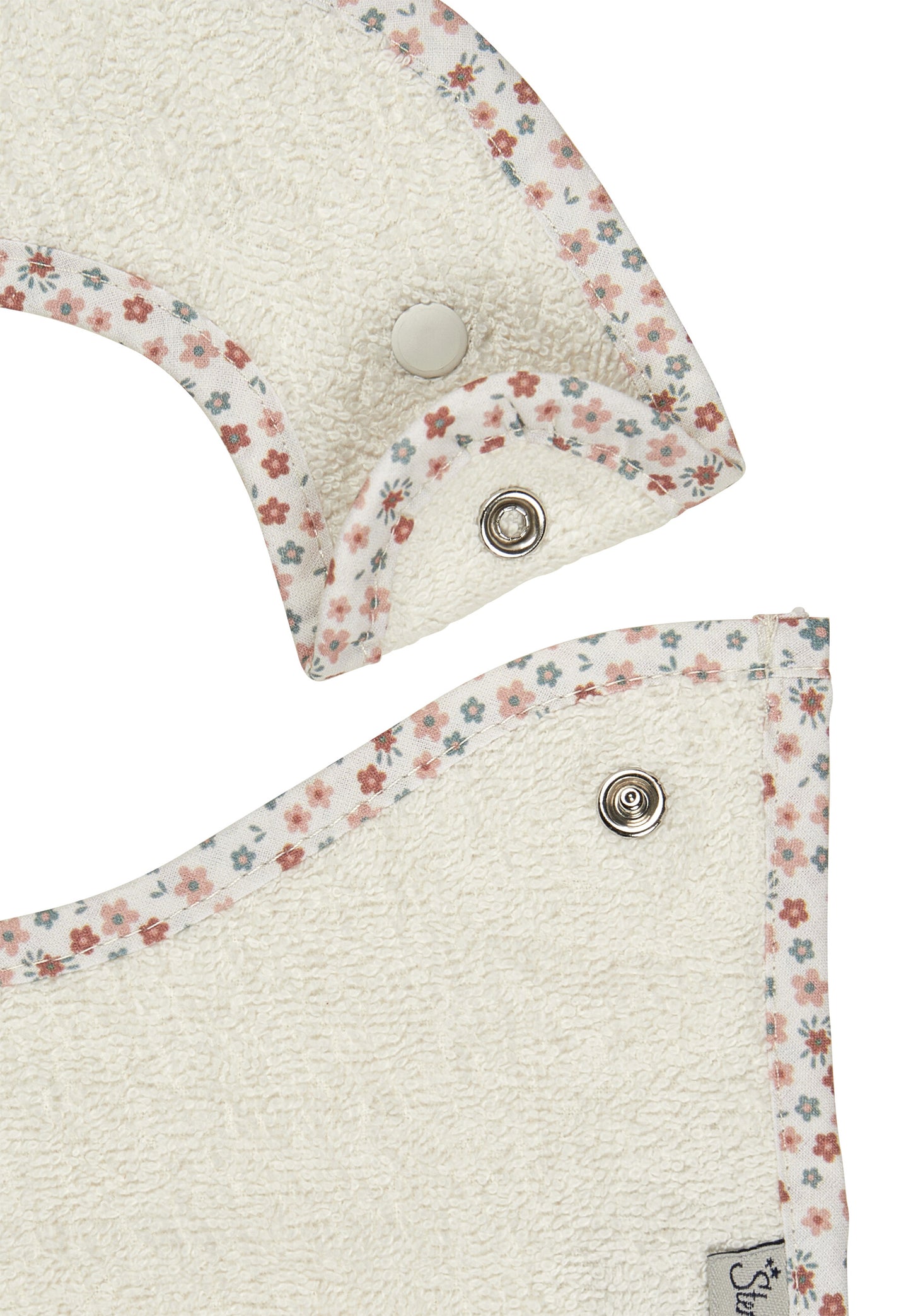 Babero con botón a presión