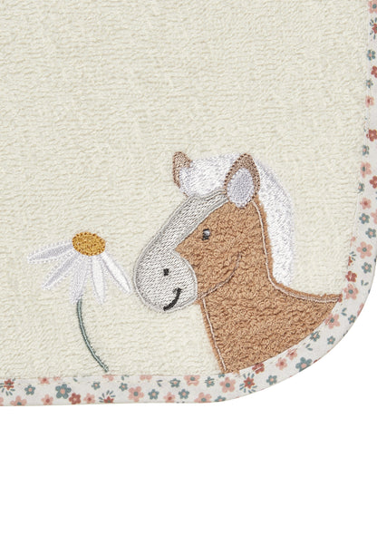 Babero con botón a presión