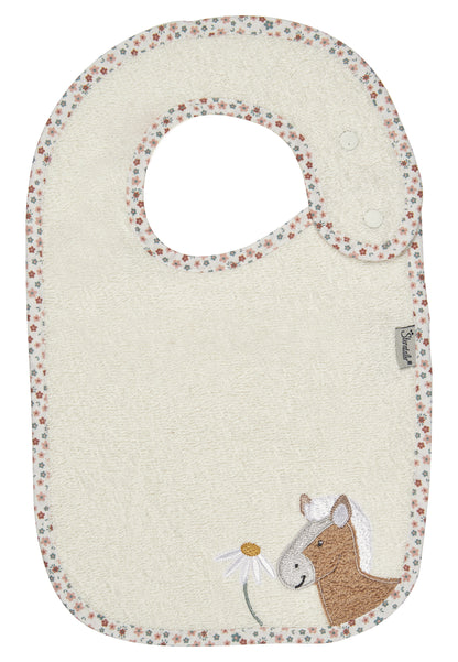 Babero con botón a presión