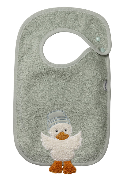 Babero con botón a presión