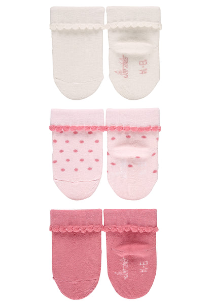 GOTS Baby-Socken Punkte, 3er-Pack