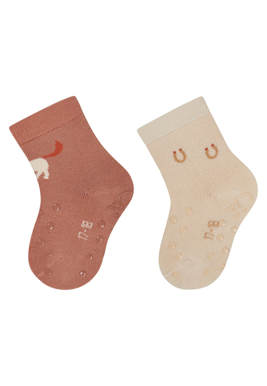 ABS krabbelsokken 2-pack